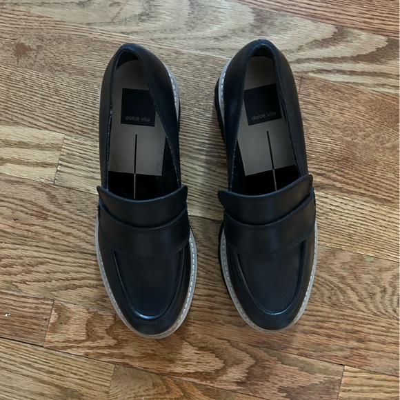 Dolce Vita Halona Loafers Black Leather - Picture 4 of 8
